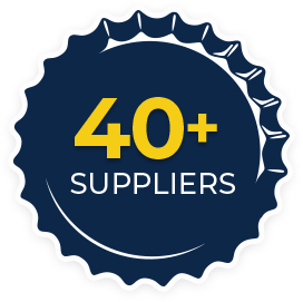 40+ suppliers on bottle cap