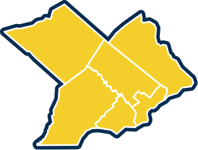 PA Counties map